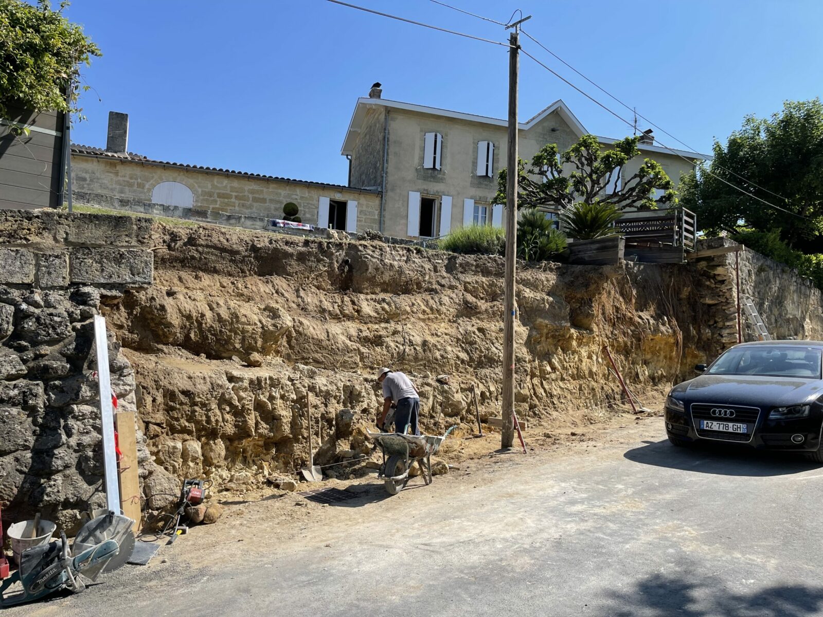 Dyal Construction Maconnerie Libourne Parking Haut Brisson Avant 2